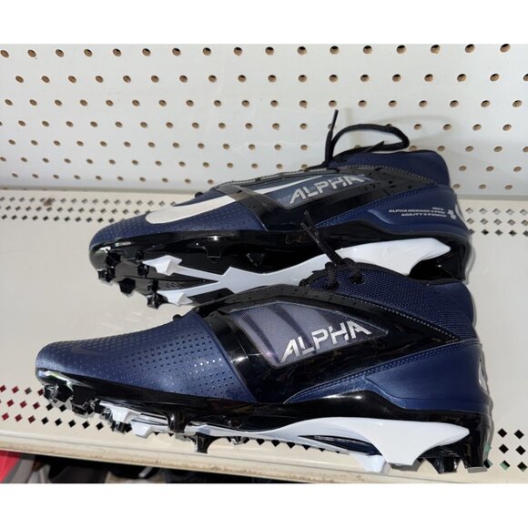 Nike Alpha Menace 4 Pro Mens Football Cleats Size 14 Navy Blue White FD7037-401 - Picture 6 of 8